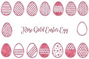 Rose Gold Easter Egg Clipart - 4574180