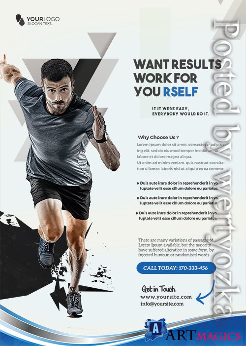 Gym Fitness - Premium flyer psd template