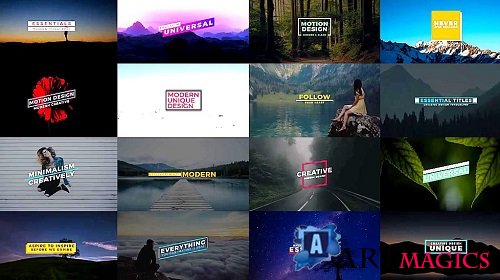 Titles Essentials 1 329127 - After Effects Templates
