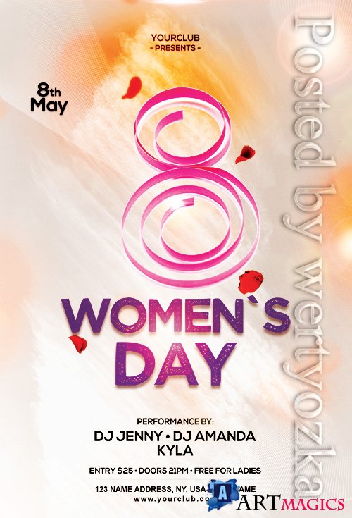 Womens Day  - Premium flyer psd template