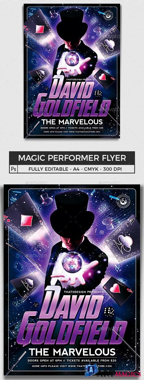 Magic Performer Flyer Template V2 - 8718902 - 91827