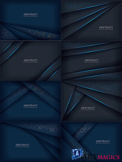     / Blue backgrounds in vector