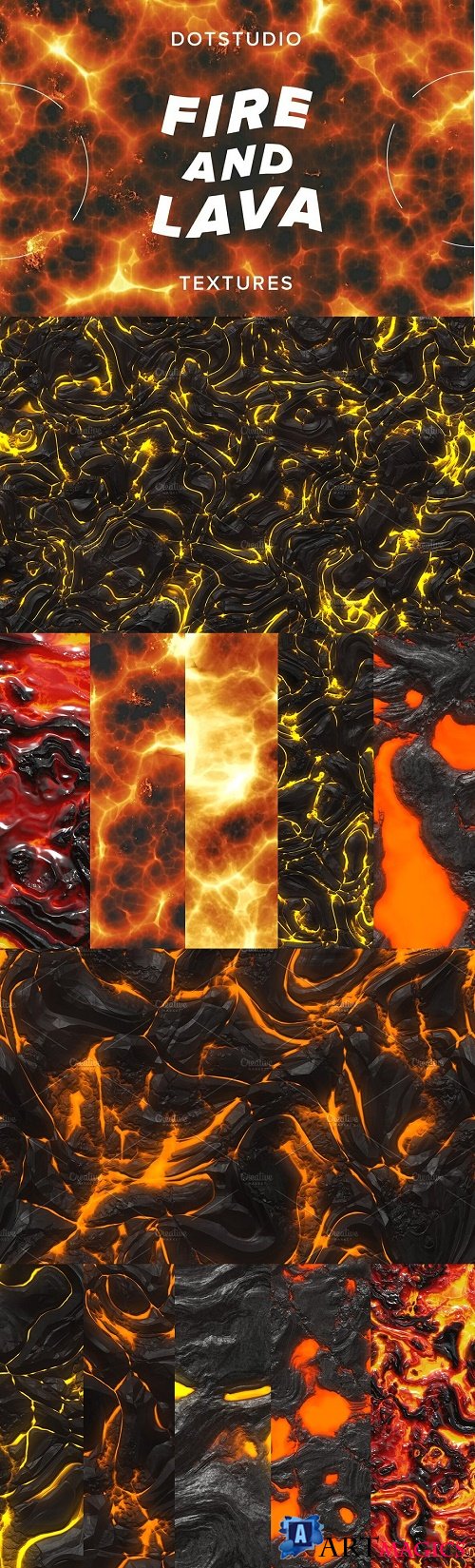 Fire and lava textures - 4278355