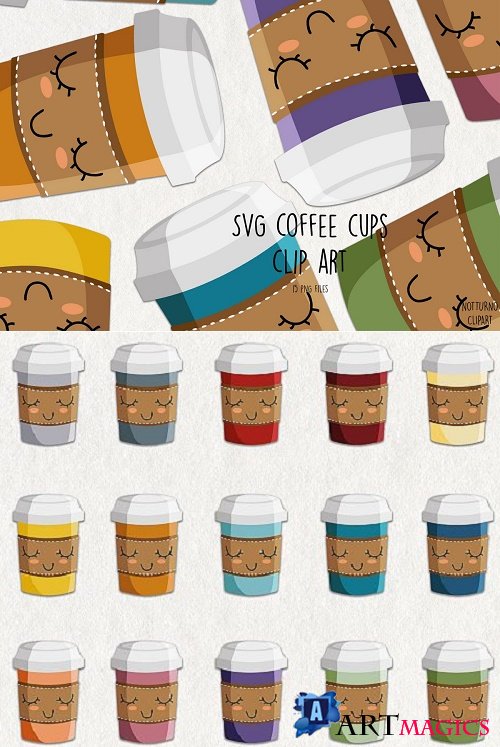 SVG Coffee Cups Clip Art - 516382