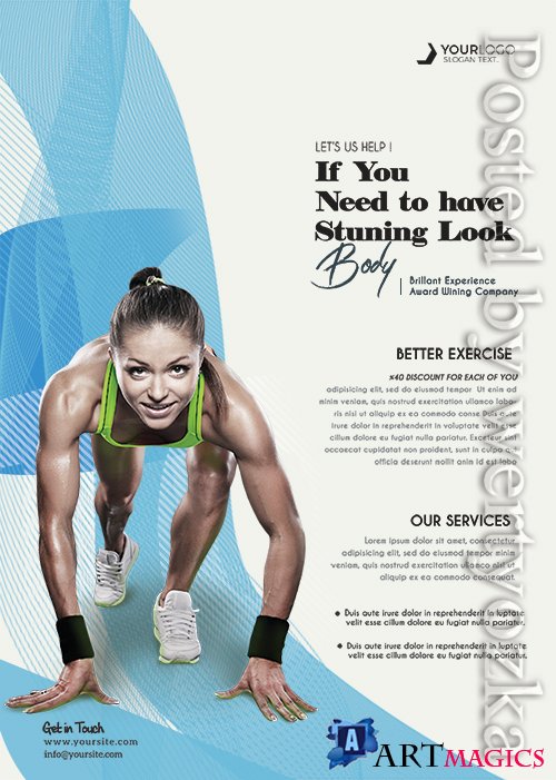Sport Fitness - Premium flyer psd template