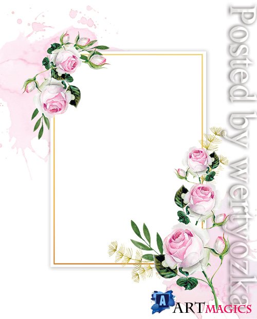 Roses Wedding - Premium flyer psd template