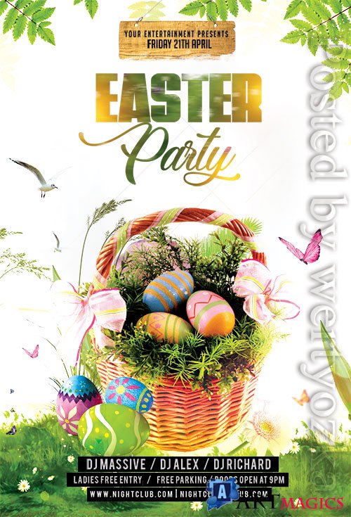 Easter Party Flyer2 - Premium flyer psd template