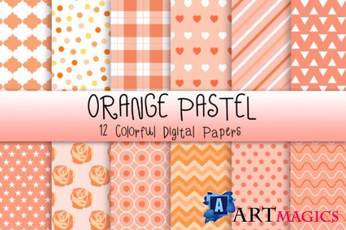 Orange Pastel Background