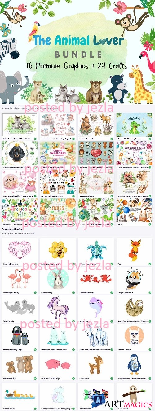 The Animal Lover Bundle - Premium Graphics and Crafts