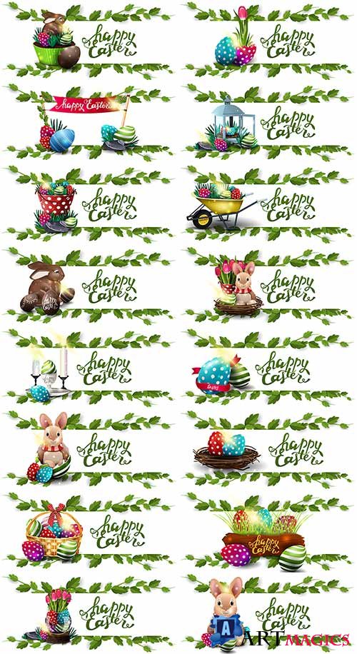       3 / Easter Greeting Cards in vector 3