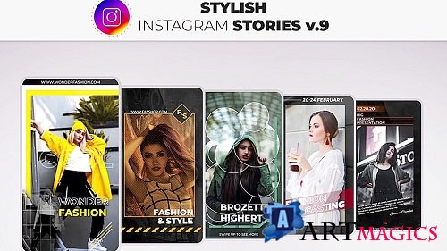 Stylish Instagram Stories v 9 14377361 - After Effects Templates