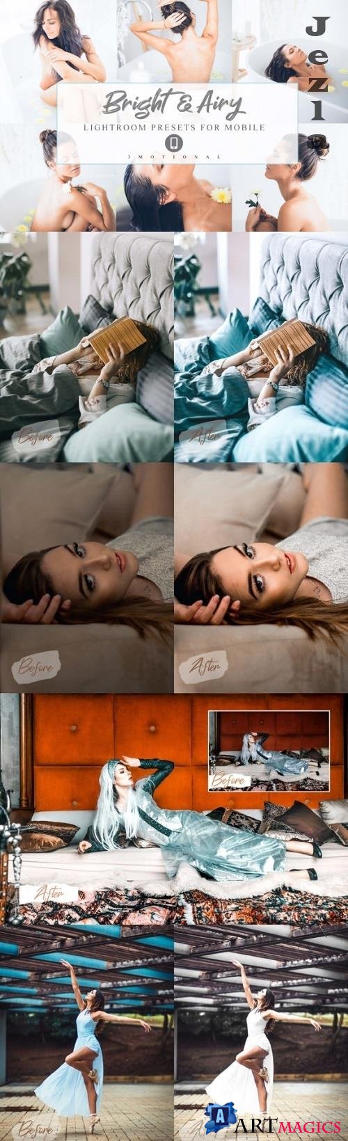12 Lightroom Mobile Presets Bright and Airy