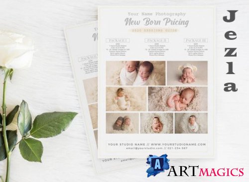 Price Guide Photography Flyer Template