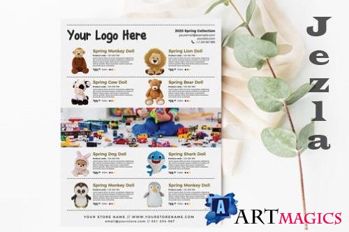 Toys and Dolls Product Flyer Template