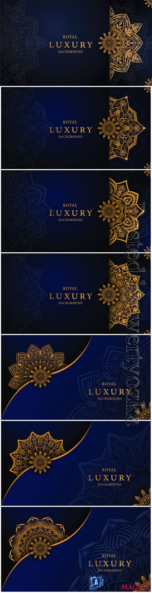 Luxury decorative mandala vector background # 4