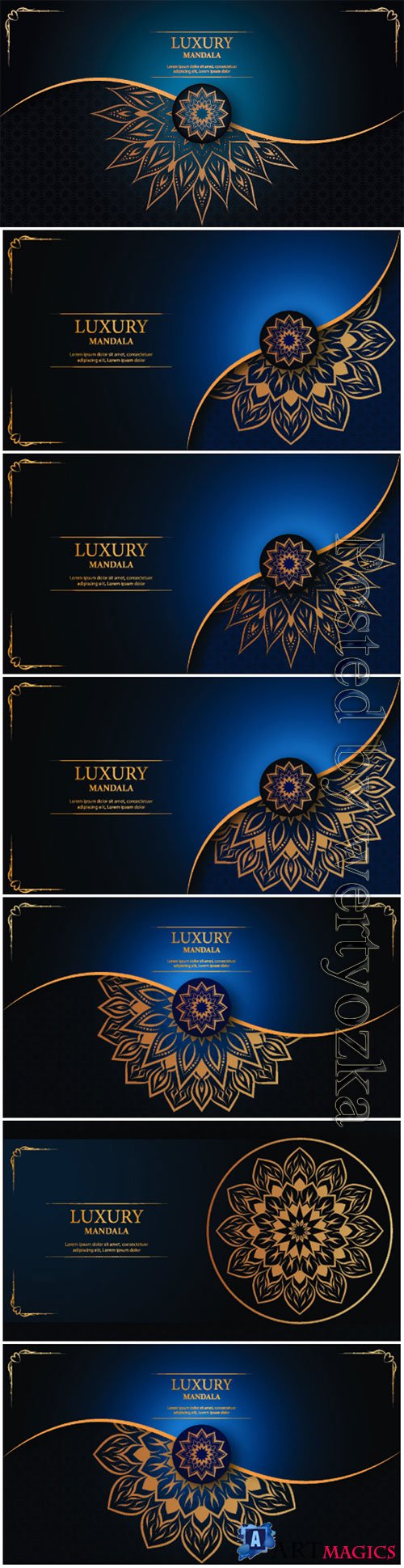 Luxury decorative mandala vector background # 3