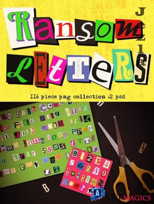 Ransom Letter Cutout Alphabet Set