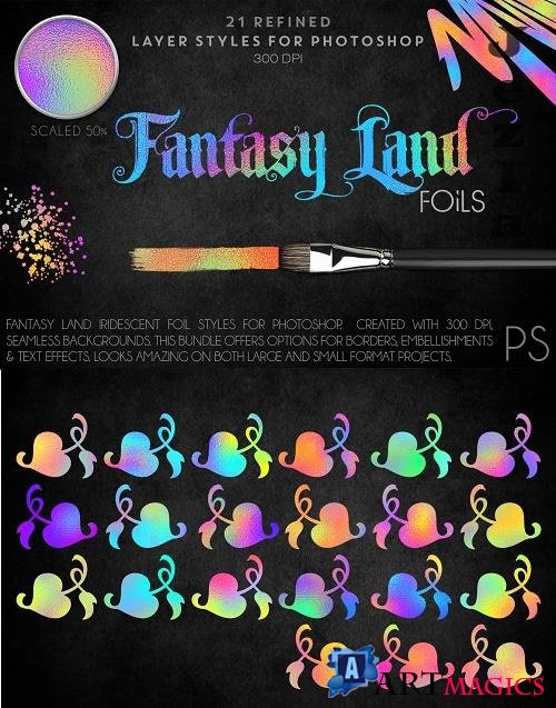 Fantasy Land Foils - 82069 - Potoshop Styles