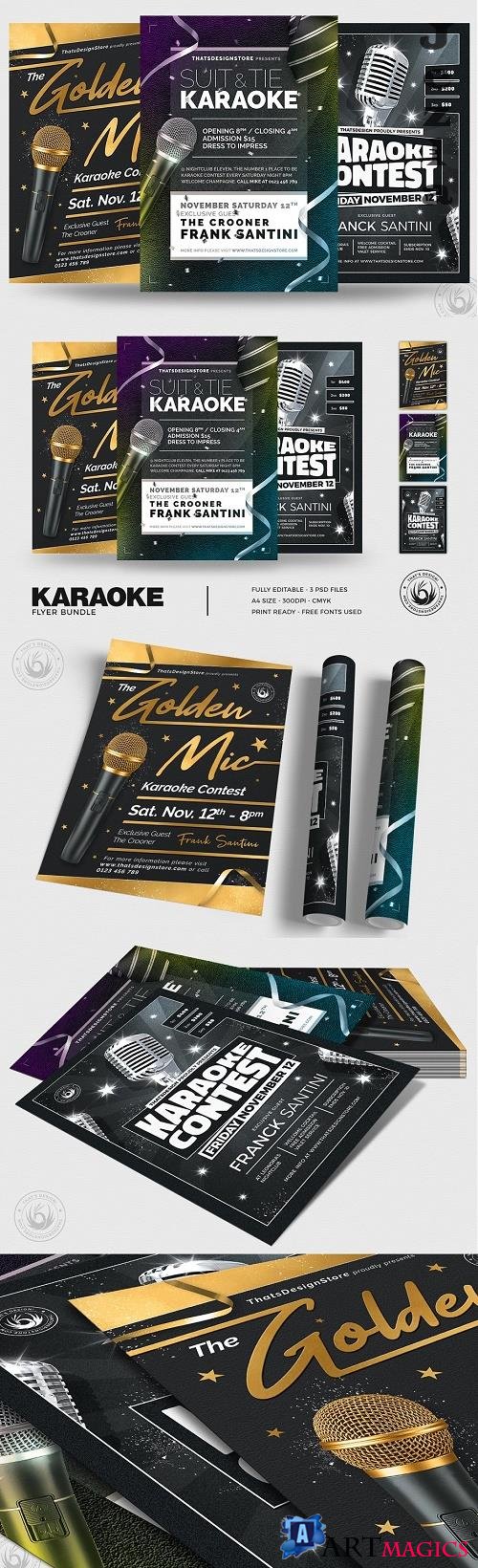Karaoke Flyer Bundle V3 - 4793095