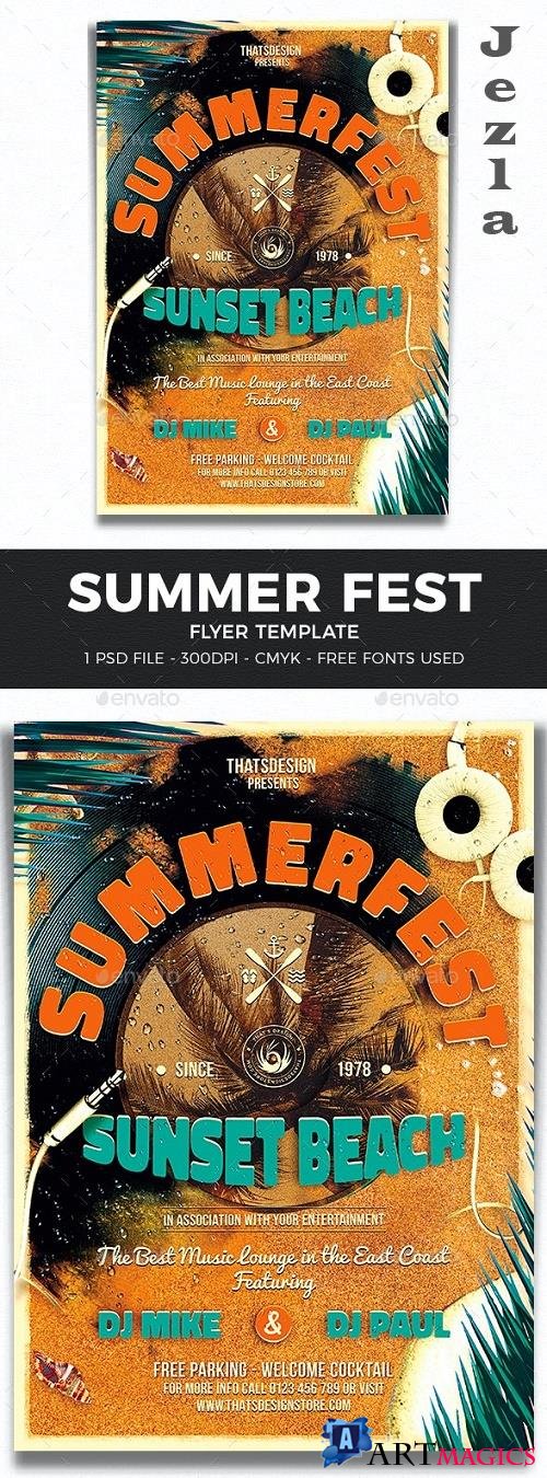 Summer Fest Flyer Template V1 - 11264310 - 254836