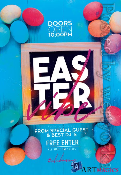 Easter vibe - Premium flyer psd template