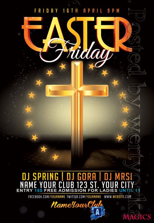 Easter friday - Premium flyer psd template