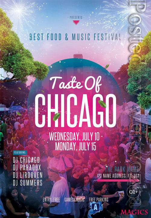 Taste of chicago - Premium flyer psd template