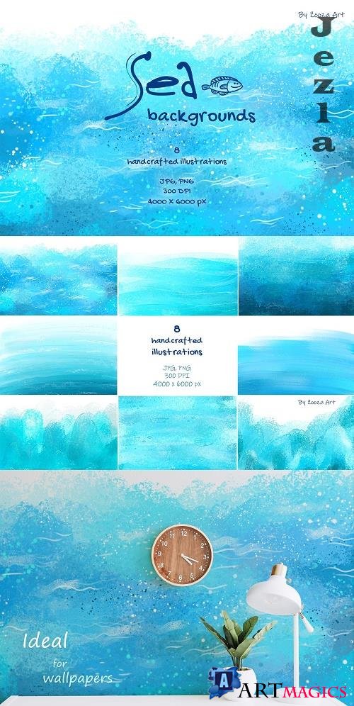 Abstract Sea backgrounds - 4814427