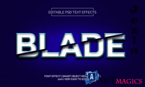 Blade Text Effects Style Premium