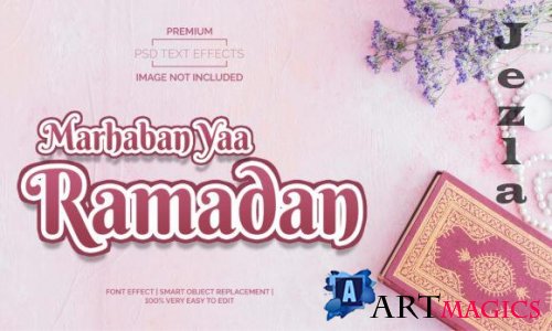 Marhaban Yaa Ramadan Text Effects Style