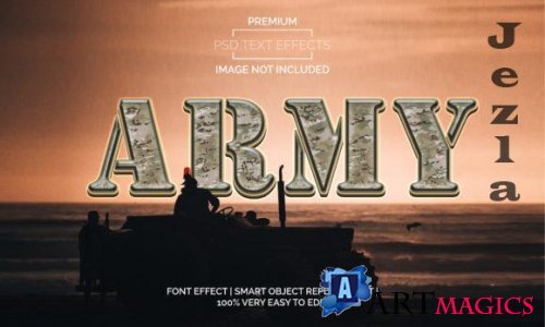 Army Text Effects Style Premium