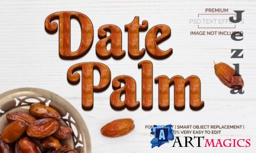 Date Palm Text Effects Style Premium