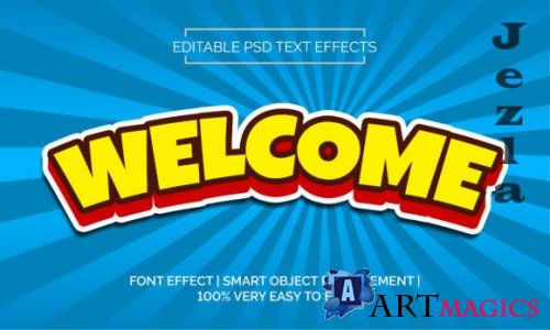 Welcome Text Effects Style