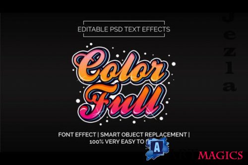 Color Full Text Effects Style Premium