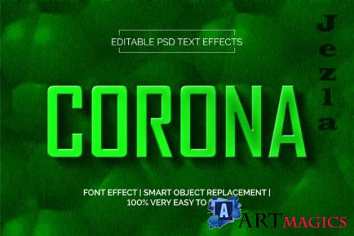 Corona Text Effects Style Premium