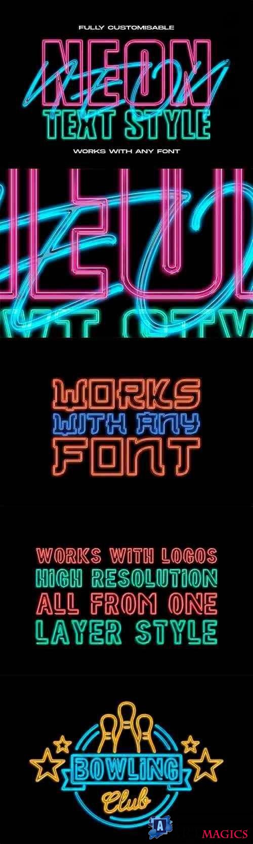 Neon Text Layer Style - 4605483
