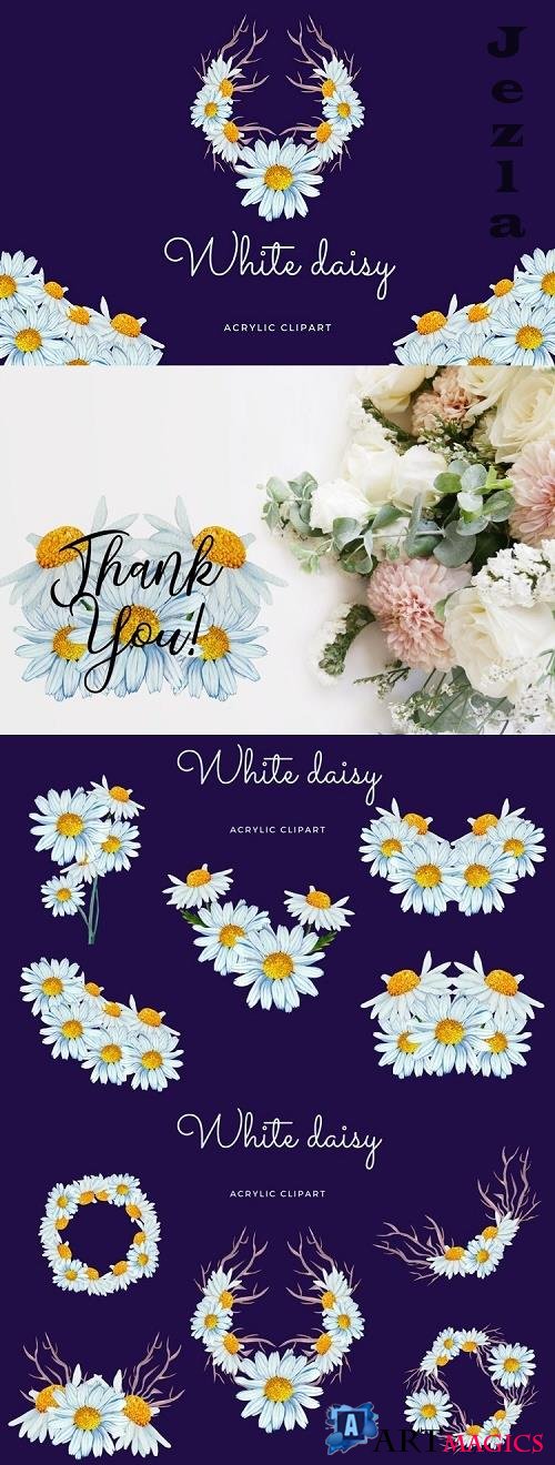 White daisy bouquets - 520830