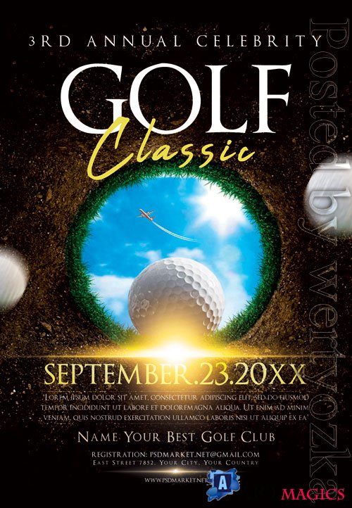 Golf classic - Premium flyer psd template