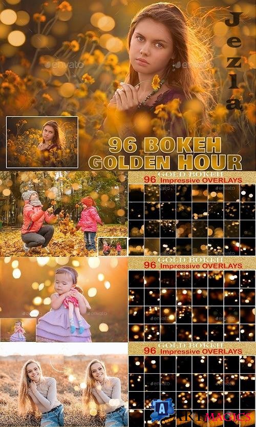 96 Golden Bokeh Overlays - 24672878 - 4127110