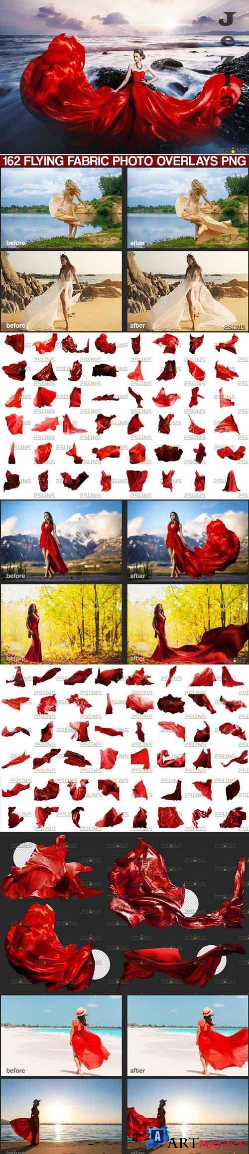 Flying Fabric overlays, Photoshop overlay Flying dress - 561818