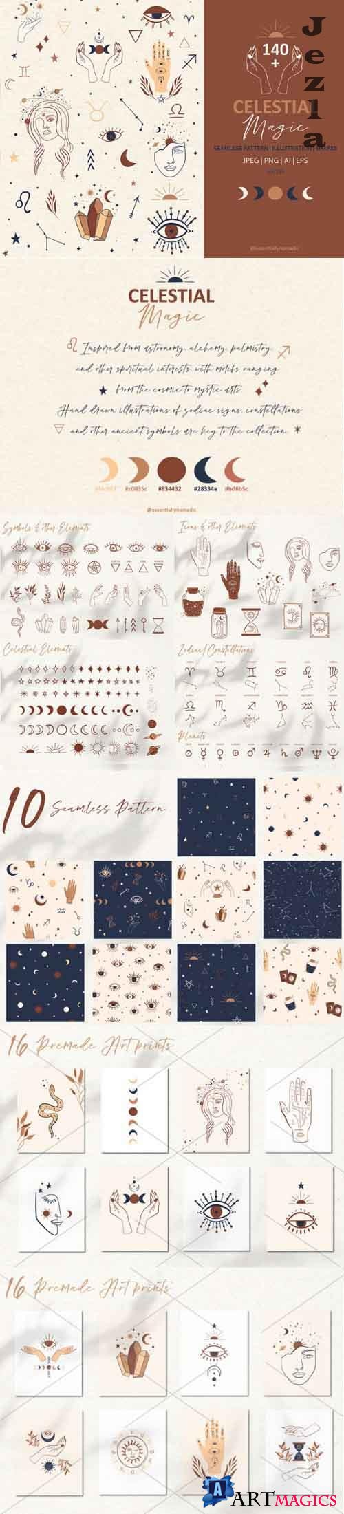 Mystical Collection Pattern & Clipart