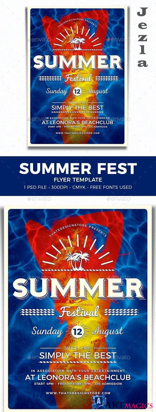 Summer Fest Flyer Template V3 - 11588066 - 281243