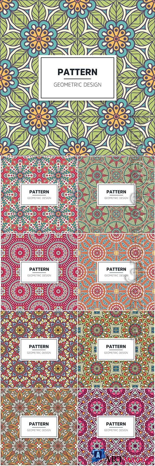 Luxury ornamental mandala seamless vector pattern # 8