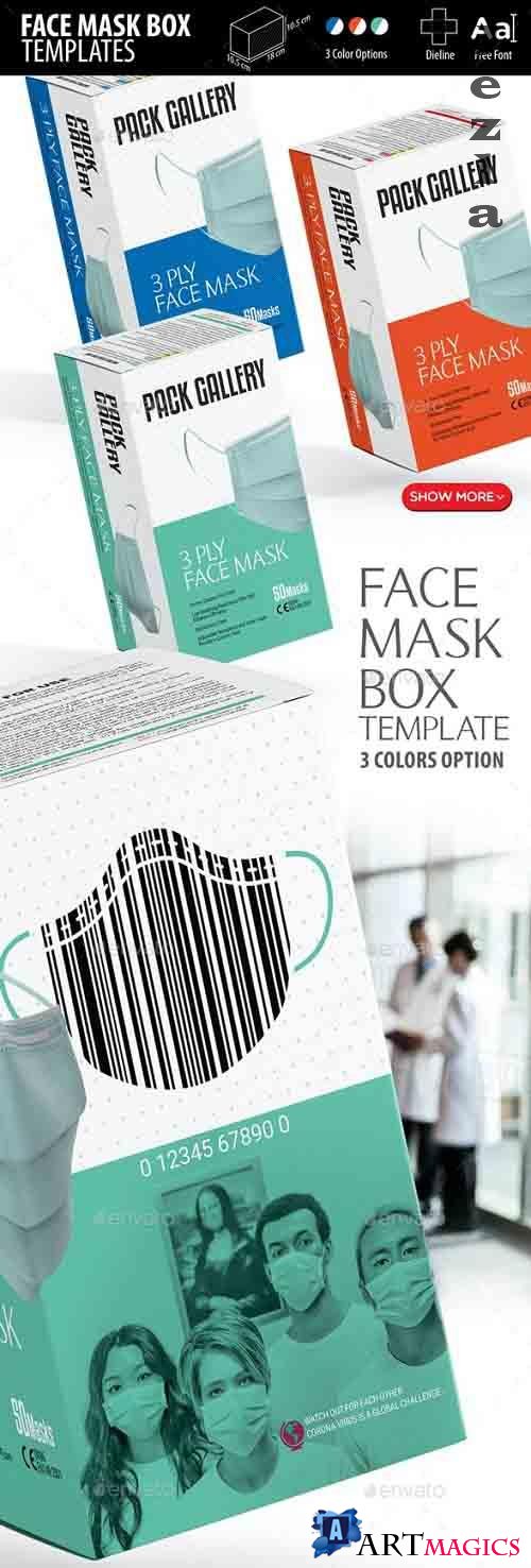 Face Mask Box Templates - 26317981