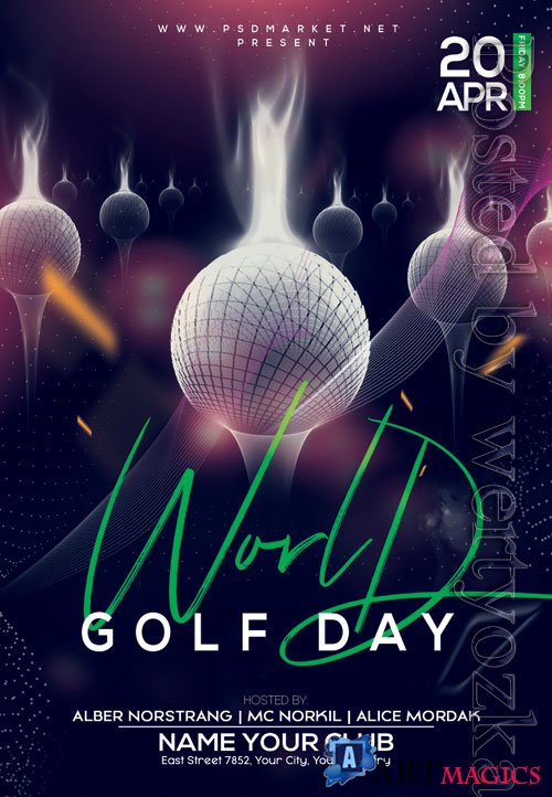 Golf day - Premium flyer psd template