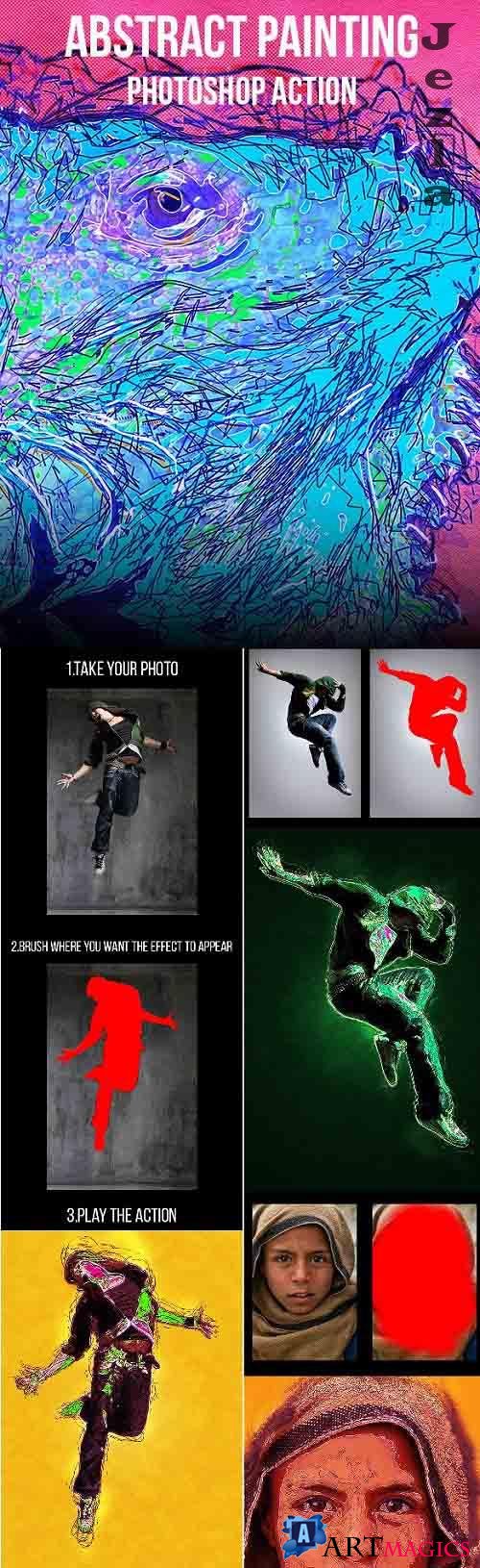 Abstract Painting Photoshop Action 11067430