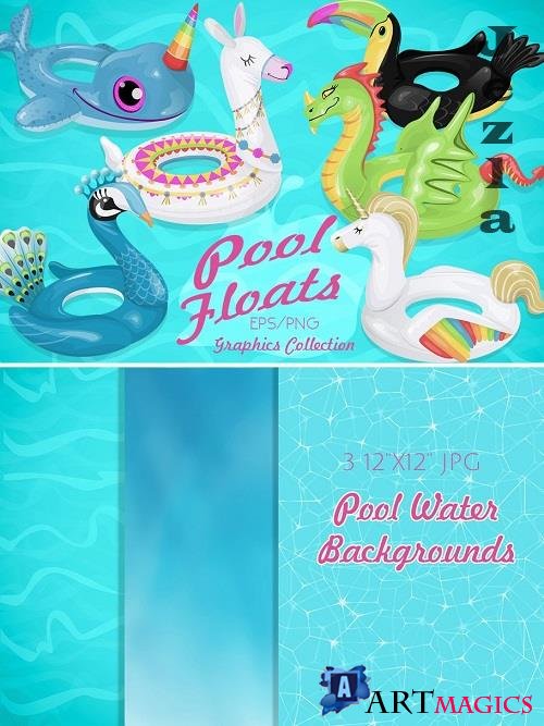 Pool Float Characters Graphics - 3768945