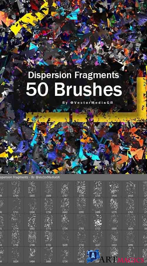 Dispersion Fragments - Photoshop Brushes 26556138