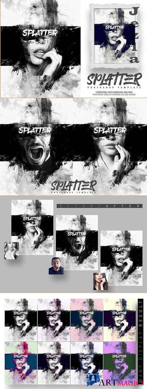 Splatter Photo Template - 4629580