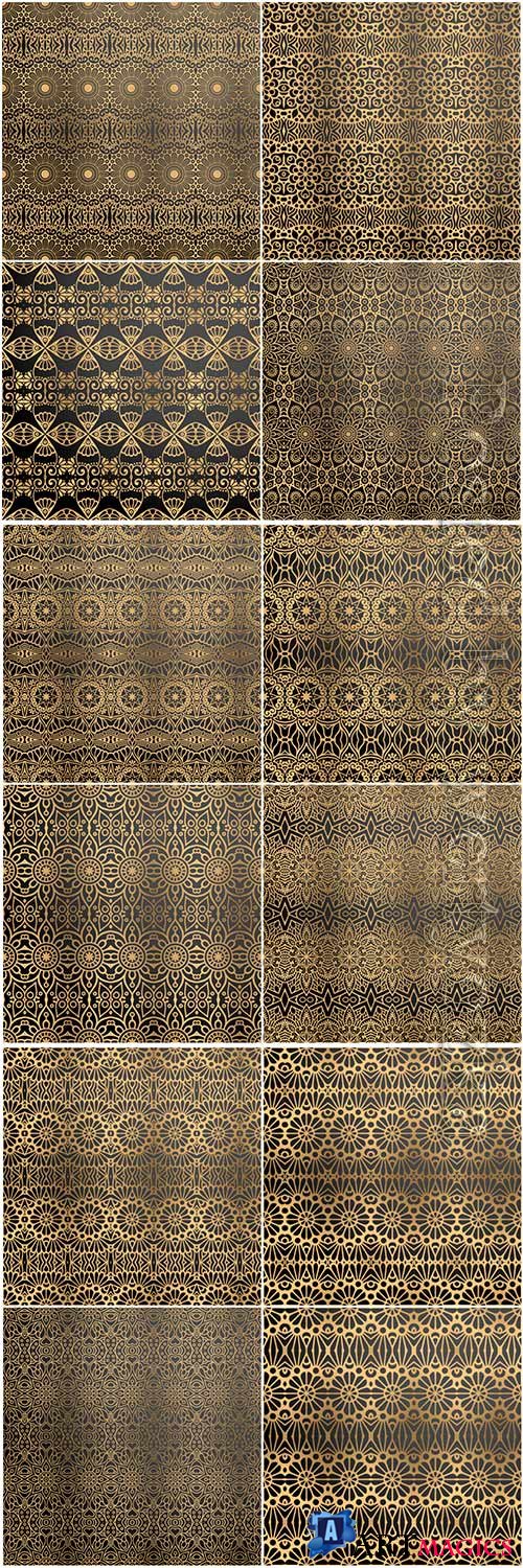 Mandala seamless pattern, islamic vector background # 24